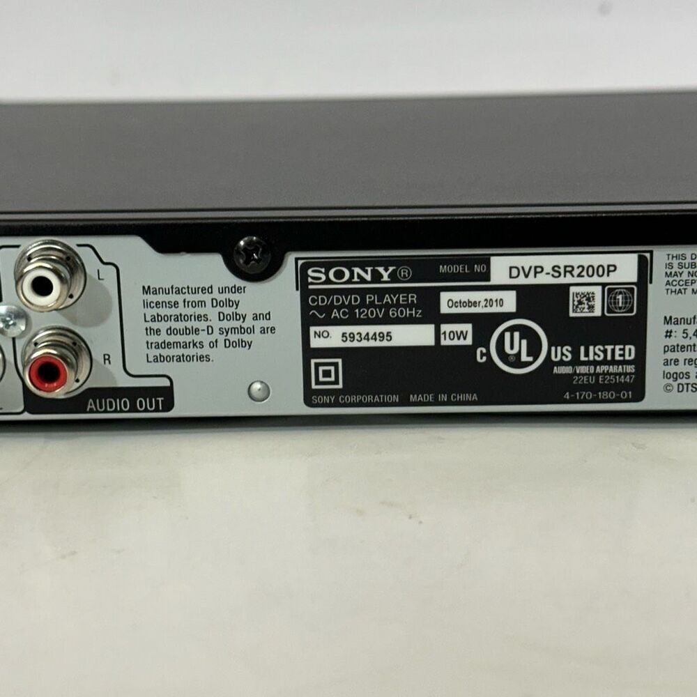 Sony CD/DVD Combo Player w/ Remote Control | Tested/Works - Picture 6 of 11